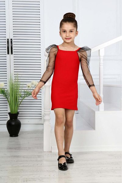 ixoskids club Rochie elegantă cu mânecă lungă pentru fete pentru absolvire-nunta-logodna-toate ocaziile speciale Minah- 06130010
