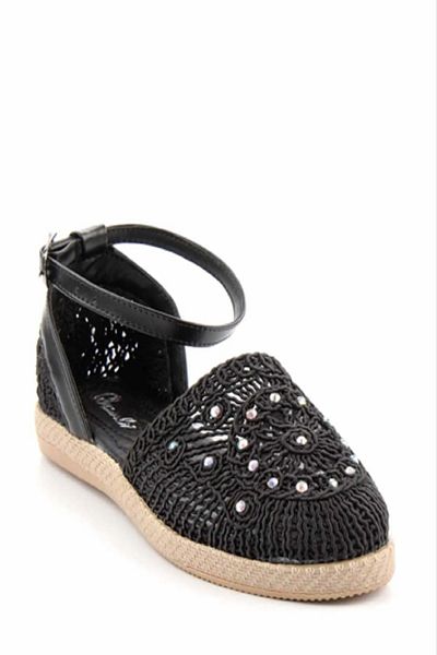 VERA LİFE Espadrille tricotate cu curele la gleznă pentru femei