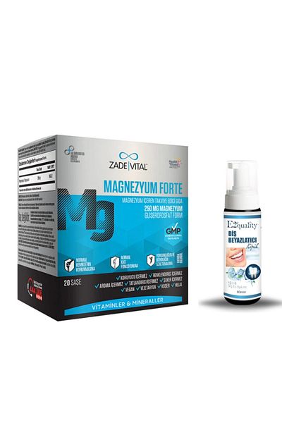 Ocean Zade Vital Magnesium Forte Food Supplement 20 Chassis + Gift Teeth Whitening Foam