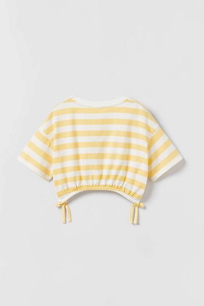 Zeyder Kids Tricou Crop cu dungi pentru fete