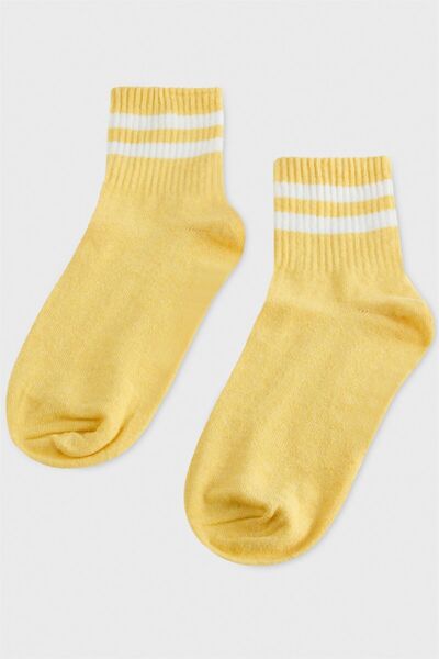 AKSESUARIM Чорапи с райета с колежански мотиви