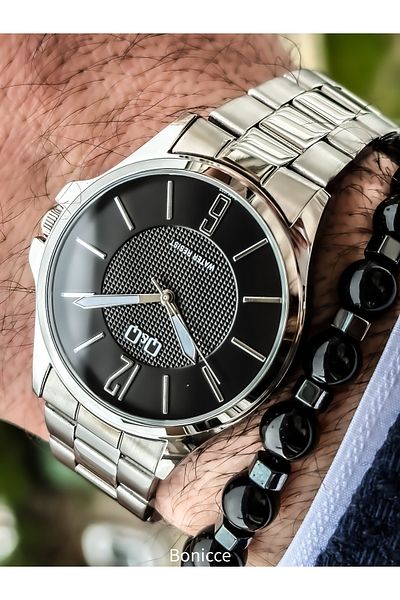 Q&Q Steel Cord, Silver Color, Men's Wristwatch Bracelet