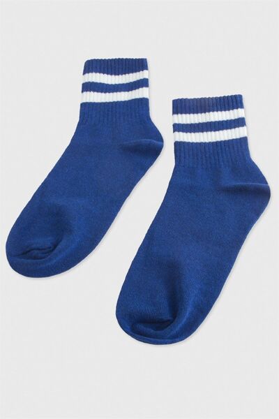 AKSESUARIM Чорапи с райета с колежански мотиви