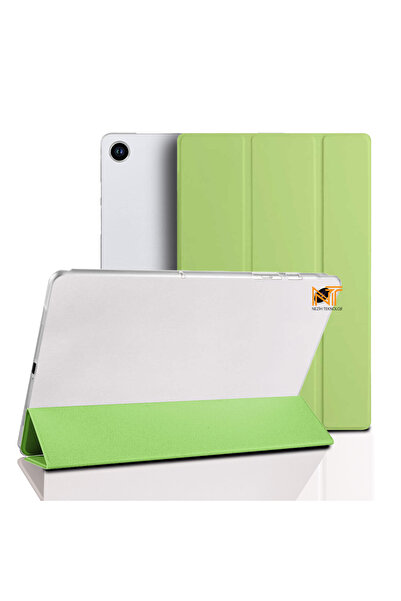 Nezih Case Samsung Galaxy Tab A8 10.5 Sm-x200 X205 X207 Pu Deri Smart Katlana...