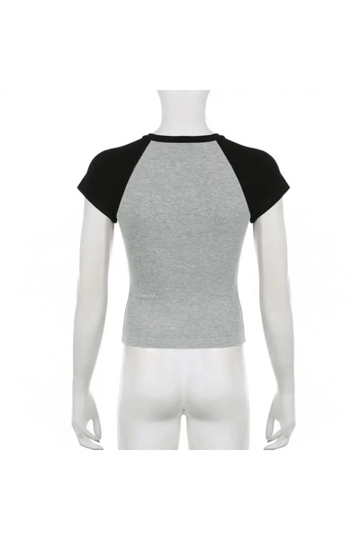 Köstebek Μπλουζάκι γκρι Melange Rockmore Black Raglan