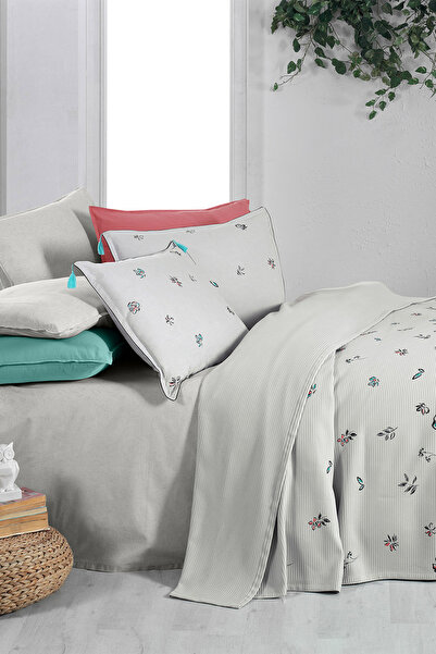 Sarev Saira Gray Single Pique 100% Cotton Set