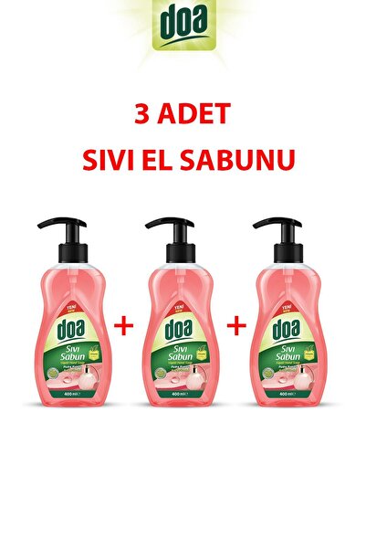 lissehome Doa Sıvı El Sabunu Pudra 400ml X 3 Adet