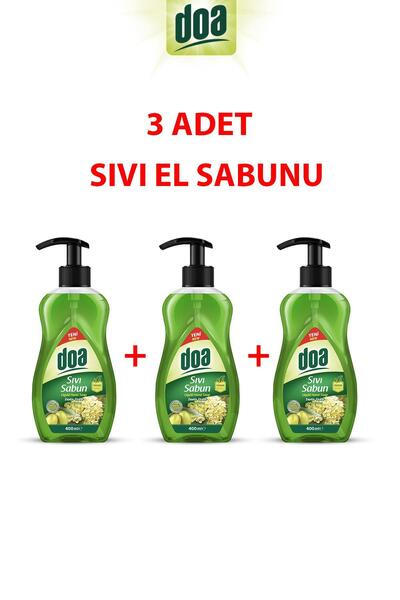 lissehome Doa Sıvı El Sabunu Zeytinyağlı 400ml X 3 Adet