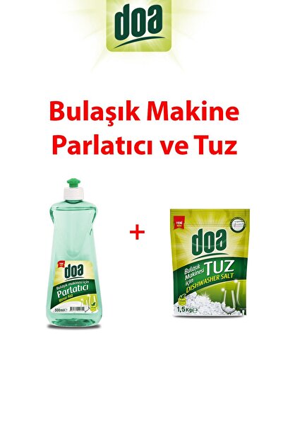 lissehome Doa Bulaşık Makinesi Parlatıcı 500ml ve Tuz 1.5kg