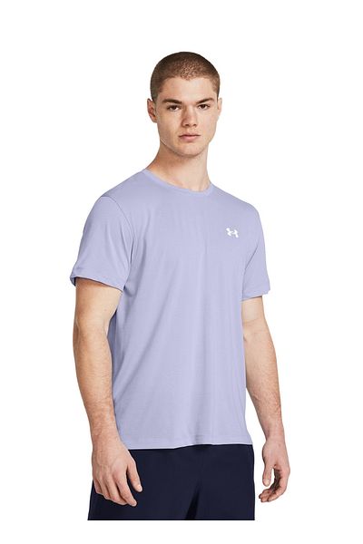 Under Armour 1382582 -539 UA Launch - Ανδρικό μπλουζάκι λιλά Oversize Crew Neck