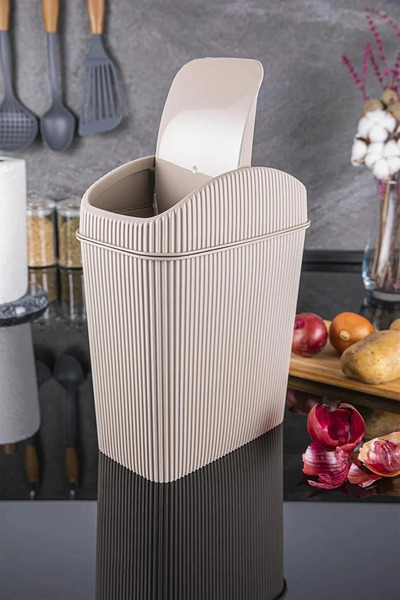 Genel Markalar Tezgah Üstü Çöp Kovası, Mutfak, Banyo, Siyah Masaüstü Çöp Kutu...