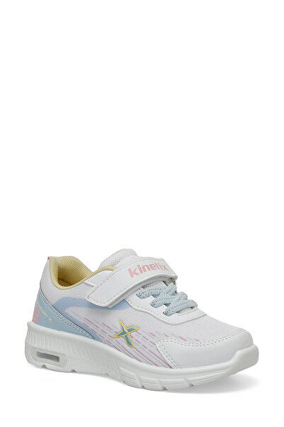 Kinetix White Girls' Sports Shoes