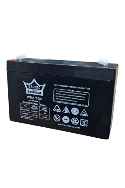 ORTEC 6 Volt 7 Amper Master 6V Akülü Araba Oyuncak Araba Aküsü 6v 7ah