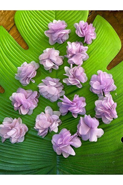 Gönülden Tasarım 5X5 CM 15BUC LILA TUL FLOARE CUSUT ACCESORII HAINA