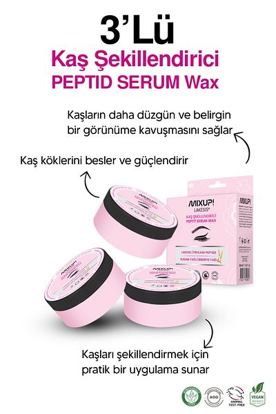 Mixup 3-Pack Eyebrow Shaping Wax with Rosemary and Sesame Oil 50 ml