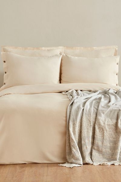 Karaca Home Amanda Blue Double Crepe Jacquard Pique Set