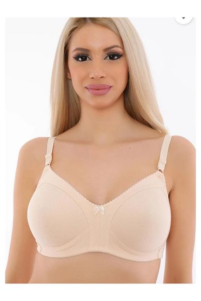 AYŞENUR YAPAKÇI Cotton Breast Part Seamless Collector Mother Bra Without Support Walkie-talkie Cap