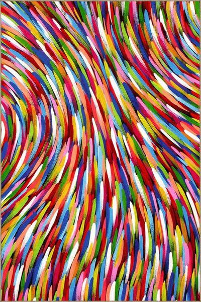 Rugs Modern Halı Çok Renkli Spiral Çizgi Şerit Desenli Kreatif Modern Dekorat...