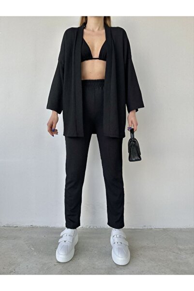 ZF BUTİK Set pantaloni kimono Bürümcük