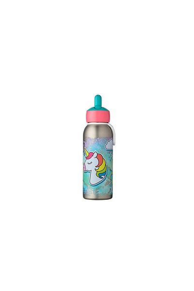 Mepal Unicorn Patterned 350ml Insulated Bottle - Flip up Campus Thermos Water Bottle