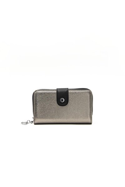 Silver Polo Платиновий - Чорний SP882 Жіночий гаманець та картка