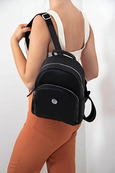 Silver Polo Rucsac pentru femei model SP1062 negru - polo argintiu