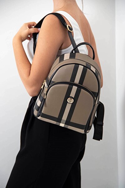 Silver Polo Brown - Black Sp1062 Women's Backpack