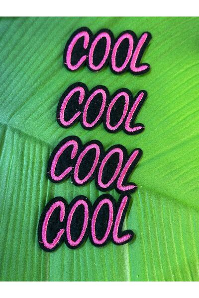 Gönülden Tasarım 5X3 CM 4BUC CU FIER DE FIERDĂ COOL TEXT ARMĂ CUSUT ACCESORIU...