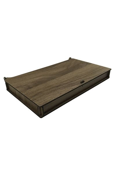 aladepo Ξύλινο Διακοσμητικό Organizer Box Κοσμήματα Μακιγιάζ Κουτί 10 θέσεων Λεπτό