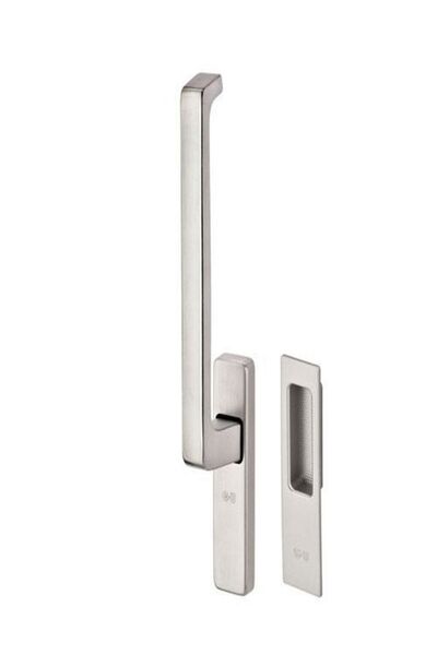 AZRAYAPI G-U Marka Hebeschiebe Kaldırmalı Sürgülü Kapı Barel Deliksiz Kol ve Havuz Kol Seti -Gümüş