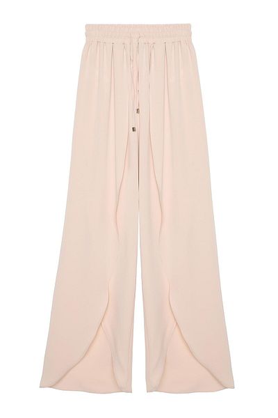 Quzu Slit Detailed Elastic Waist Trousers