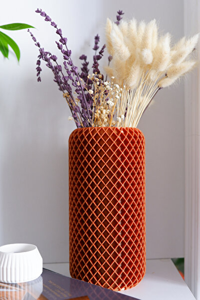 Alwen Mitra Serisi Tasarım Kuru Çiçek Vazo | Dekoratif Hediyelik Eşya