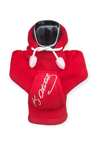 KYLE XM Kırmızı Imzalı Polar Vites Kıyafeti Araç Aksesuarı Hoodie Kapşonlu Vi...