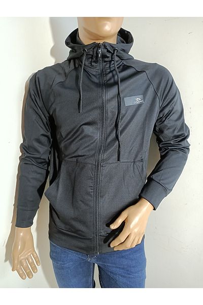 DYNAMO Φούτερ με κουκούλα Slim Fit Diver Fabric - Με φερμουάρ