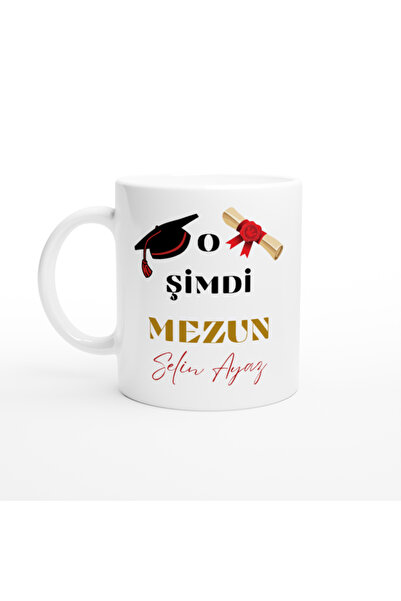 Atatuğ Hediyelik Mezuniyet Kişiye Özel İsim Baskılı Kupa Bardak