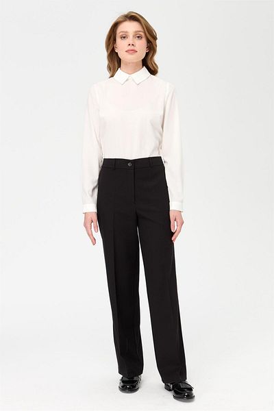Esswaap Black Wide Leg Trousers