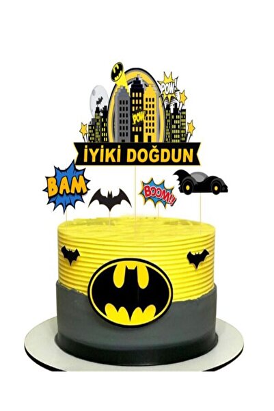 aşkın concept Batman  Temalı Pasta Süsü Kürdan 5 li