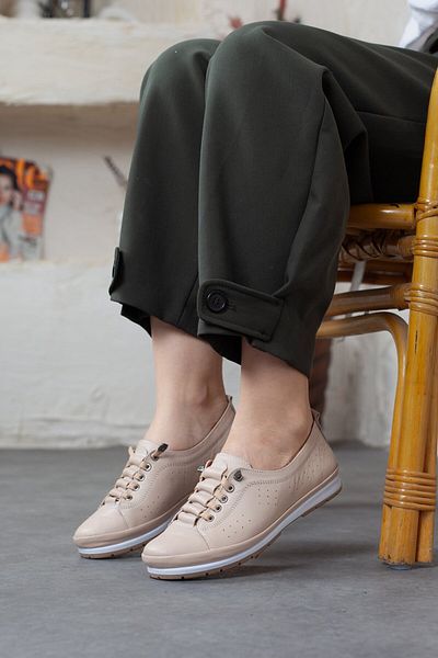 Adım Adım Women's Genuine Leather Orthopedic Casual Shoes