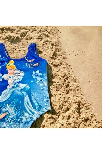 Esterella Cinderella Printed Strappy Swimsuit for Girl