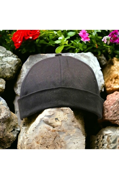 Shopiolog Pălărie Docker Kipa de vară din bumbac Pălărie scurtă cu spate regl...