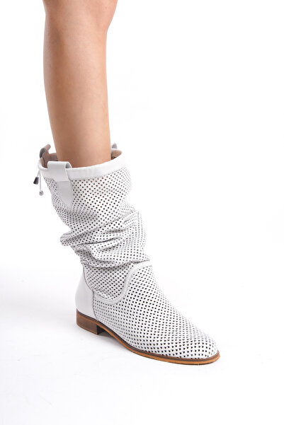 Elile Shoes Hakiki Deri 34-35-41-42-43-44 Numara Kadın Yazlık Çizme