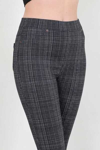 Dynamic ÇELİK ÖRME EKOSE PANTOLON TAYT