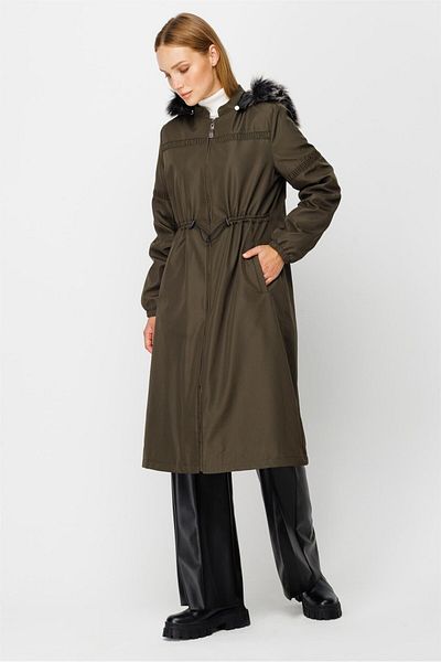 Esswaap Gather Detailed Intermediate Parka Khaki