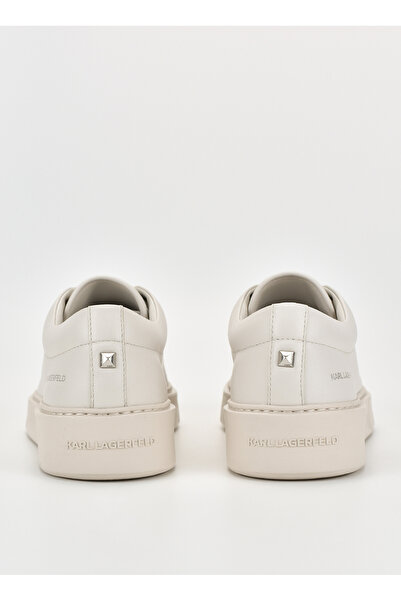 Karl Lagerfeld Beyaz Erkek Deri Sneaker FLINT Lace Lo Lthr