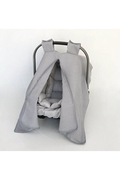 grow with muslin %100 Cotton Multipurpose Honeycomb Piqué Stroller Cover, Cus...