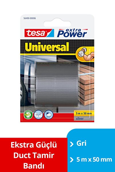Tesa ® Ekstra güçlü duct tamir bandı, gri