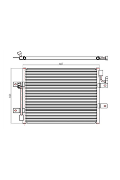 Oris CFI816016 51722816 KLİMA RADYATÖRÜ FIAT ALBEA 1.3 MJT 2002>