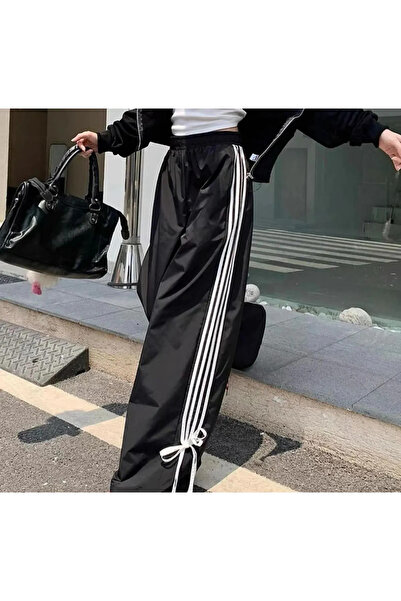 Violon Unisex Oversize Φούτερ με λεπτομέρεια κορδέλας και ριγέ ρίγες