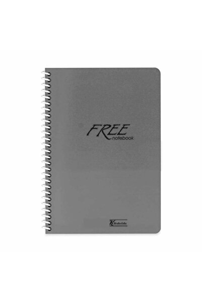 KESKİN COLOR Keskin Color Free Spiralli Koyu Gri Plastik Kapak 120 Yaprak A4 ...