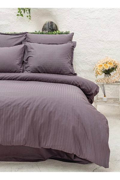 ALTINBAŞAK HOME COLLECTİON Infinity Berry Duvet Cover Set - Gold Spike Poplin